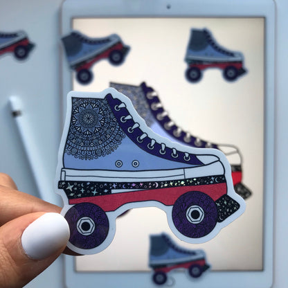 zentangle Roller skating sticker