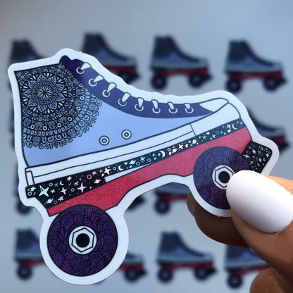 zentangle Roller skating sticker
