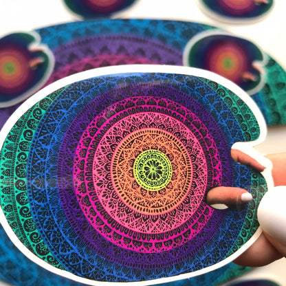 Mandala palette vinyl stickers