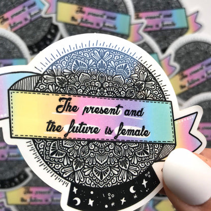 Female power mandala sticker