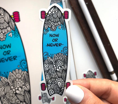 zentangle Skateboard stickers