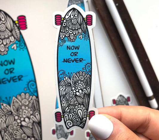 zentangle Skateboard stickers