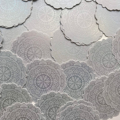 Matte holographic mandala sticker
