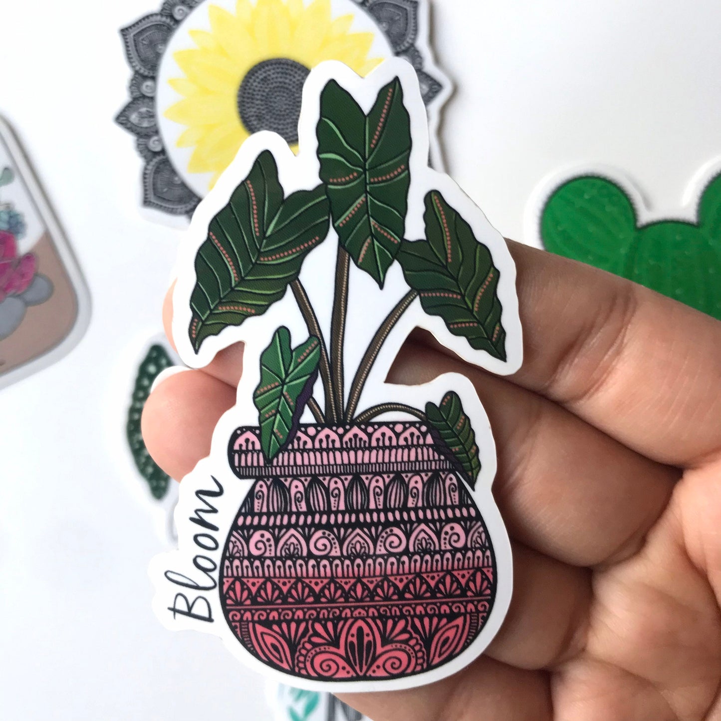 6 Plant stickers pack