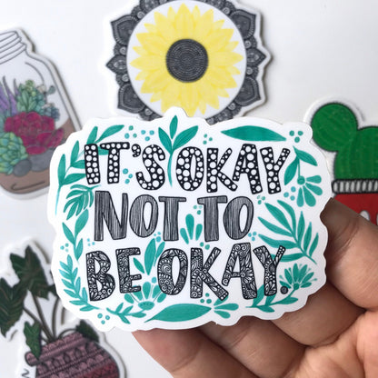 6 Plant stickers pack