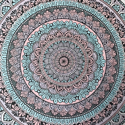 Patel mandala drawing - original artwork - hand illustration- wall decor- room decor