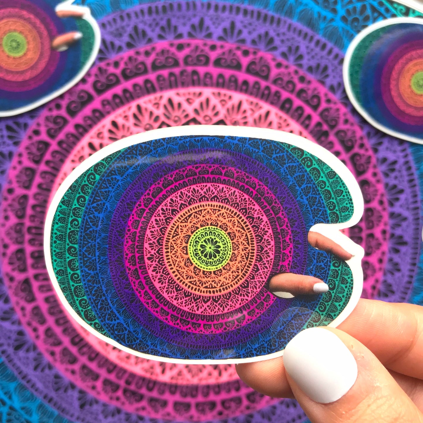 Mandala palette vinyl stickers