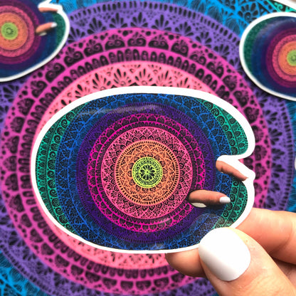 Mandala palette vinyl stickers