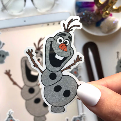 zentangle Olaf stickers