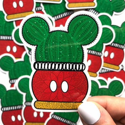 zentangle Cactus  Micky mouse sticker