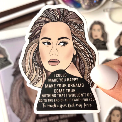 Zentangle Adele matte stickers