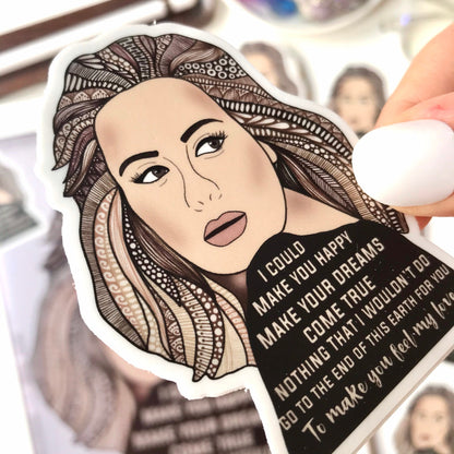 Zentangle Adele matte stickers