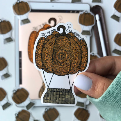 Mandala Pumpkin stickers