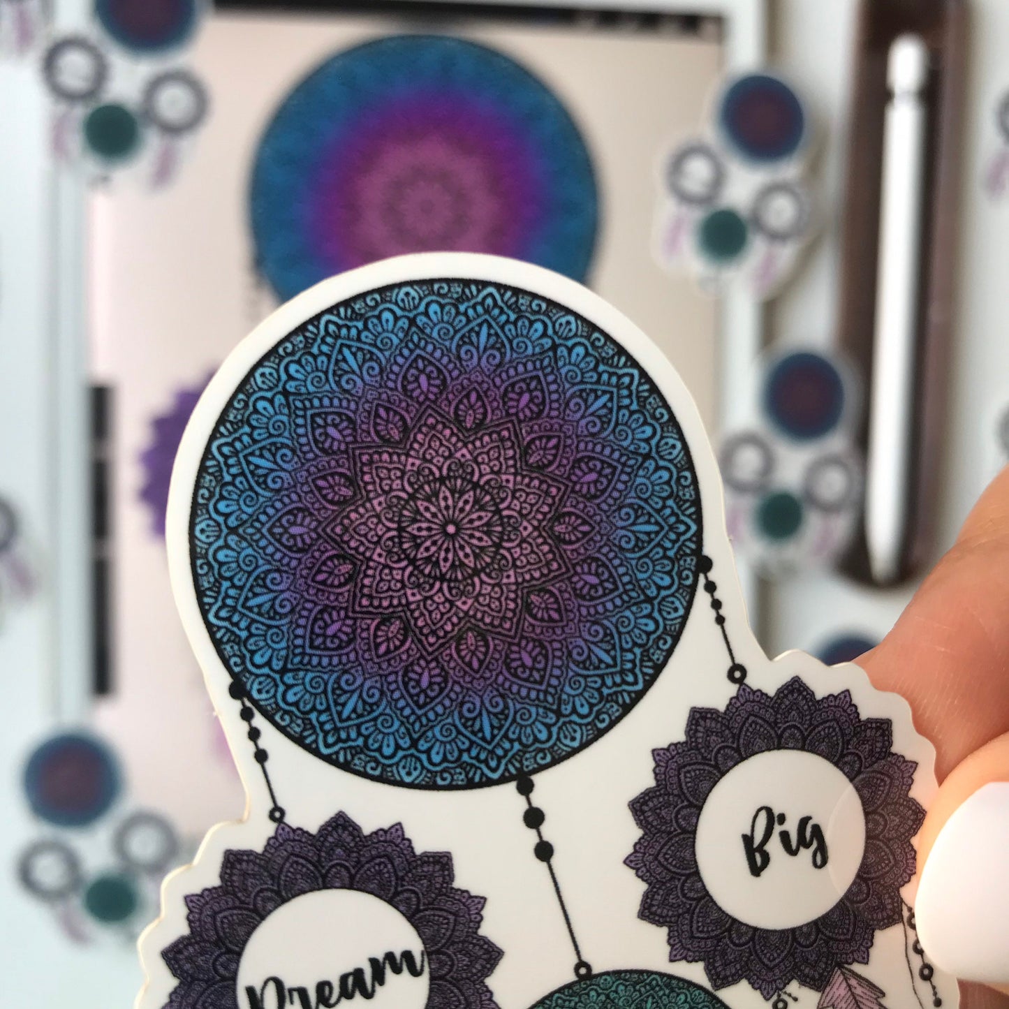 Dream catcher mandala sticker