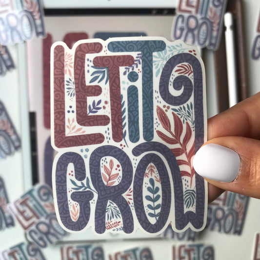 Let it grow mandala stickers