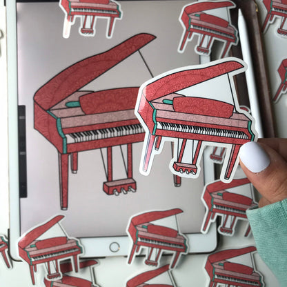 Mandala Piano  sticker