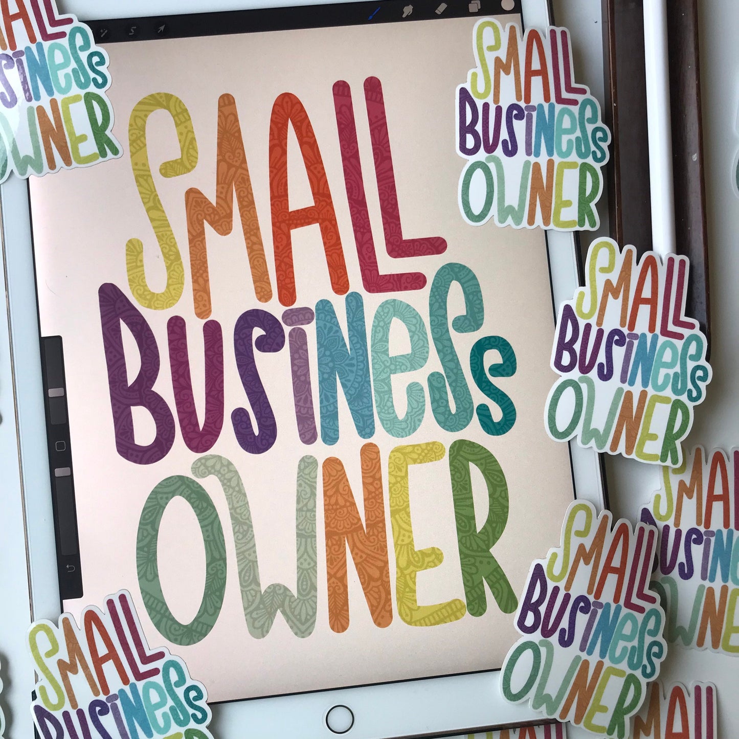 Small business owners mandala  stickers