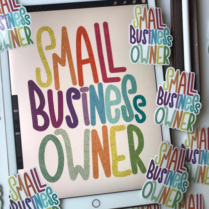 Small business owners mandala  stickers