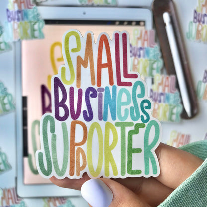Small business supporter mandala stickers