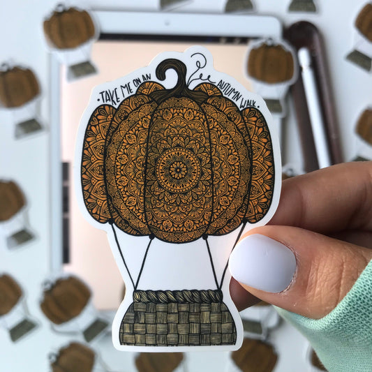 Mandala Pumpkin stickers