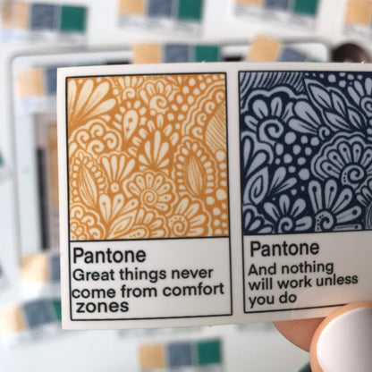 Pantone zentangle sticker