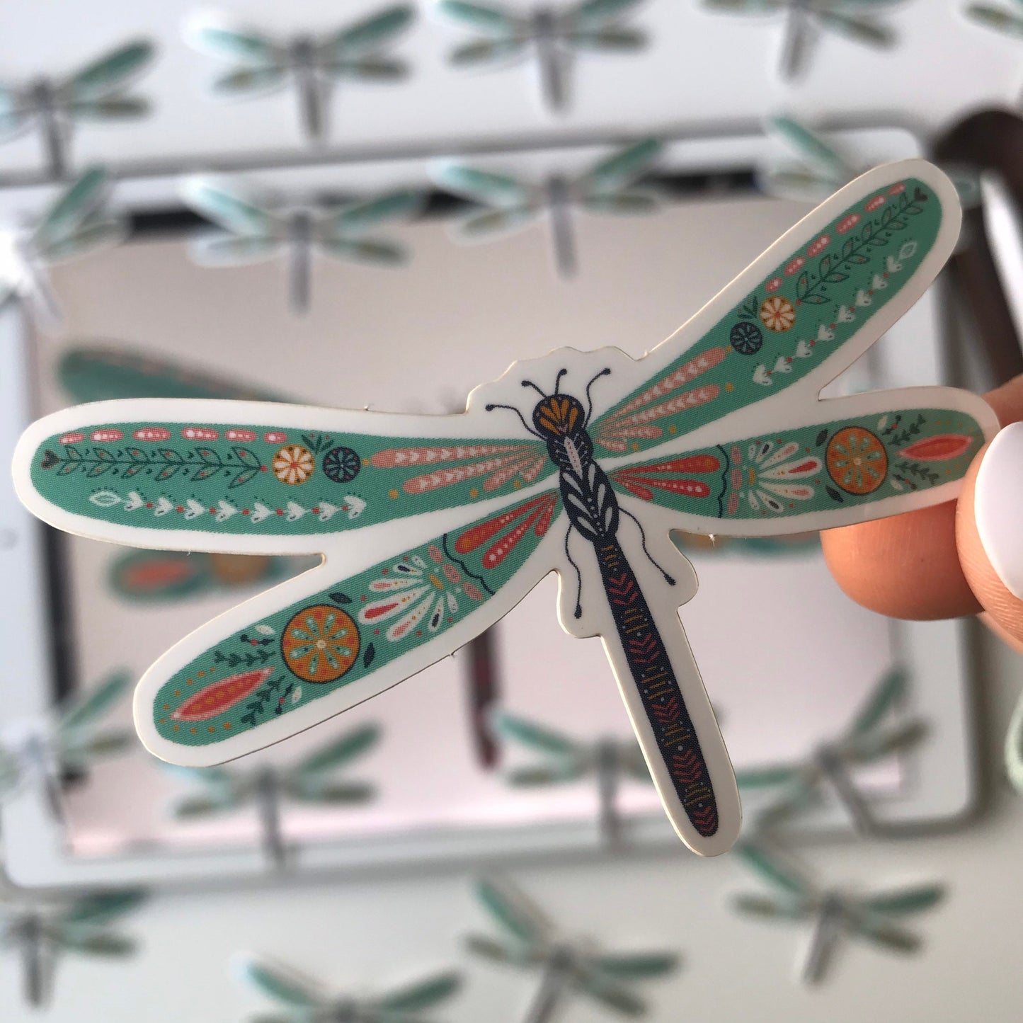 Dragonfly waterproof stickers
