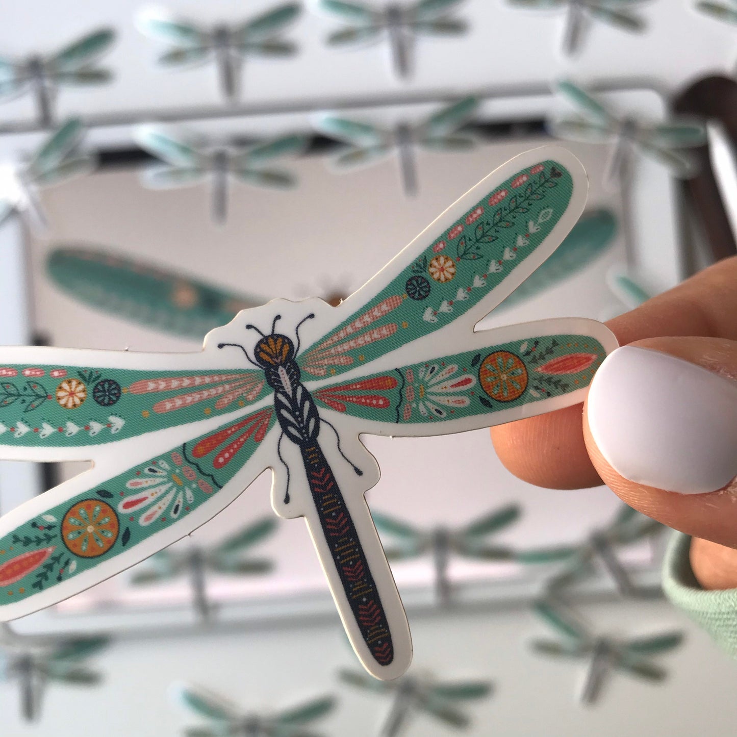 Dragonfly waterproof stickers