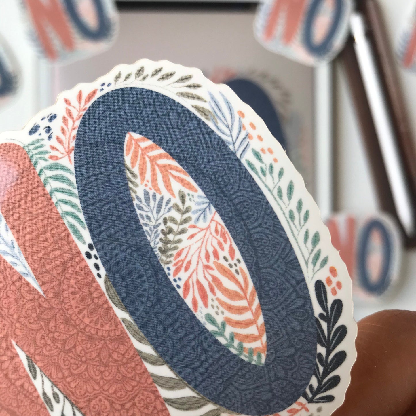 NO mandala sticker
