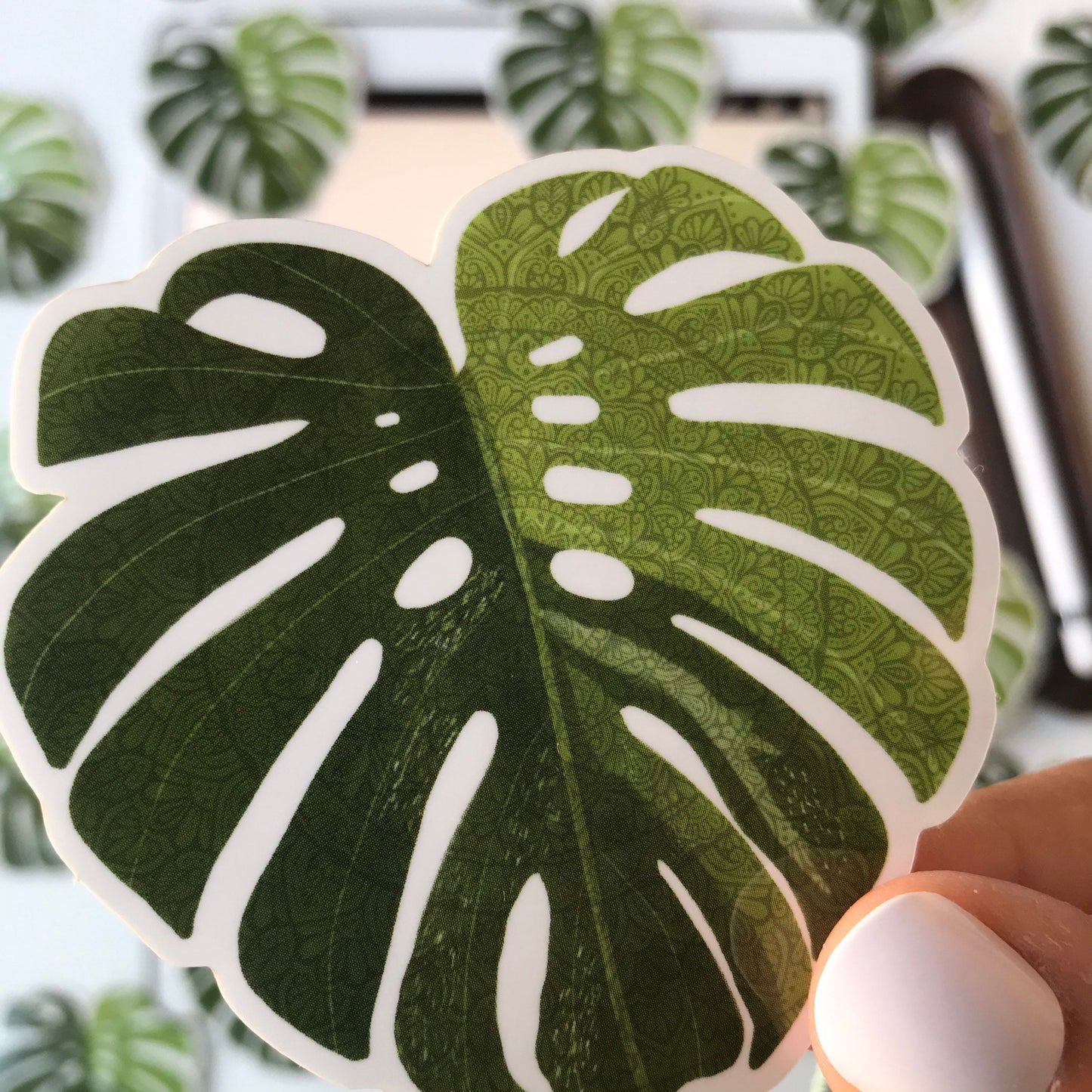 Mandala monstera  stickers