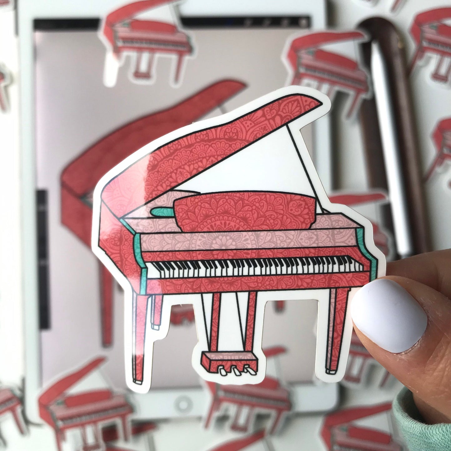 Mandala Piano  sticker