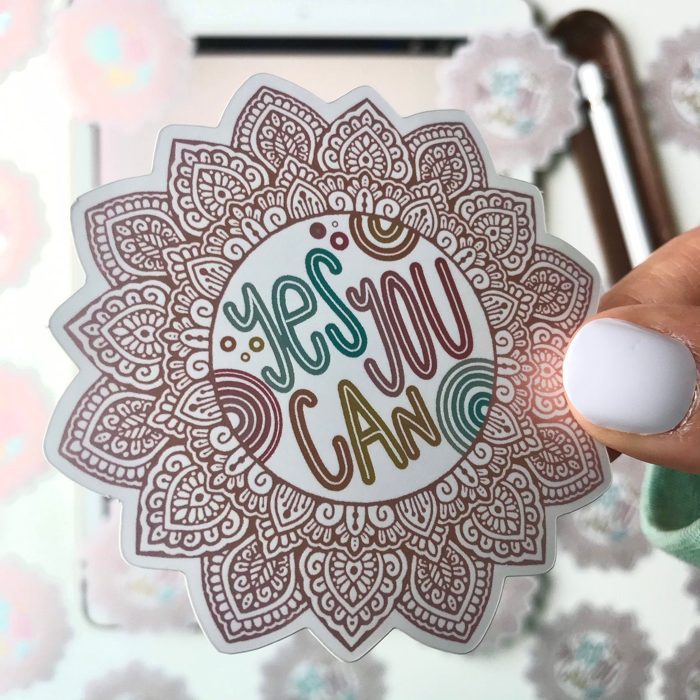 Yes you can mandala stickers