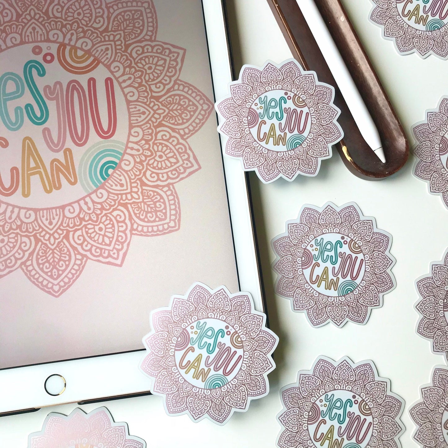Yes you can mandala stickers