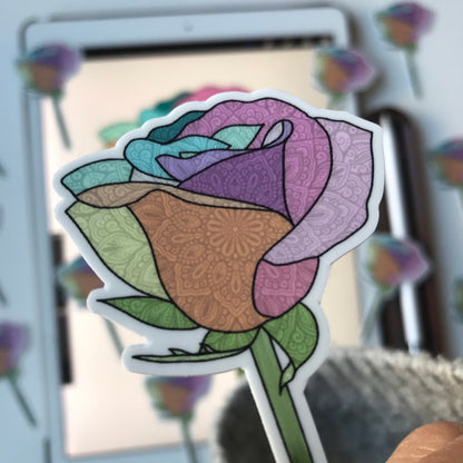 Mandala pastel rose  stickers