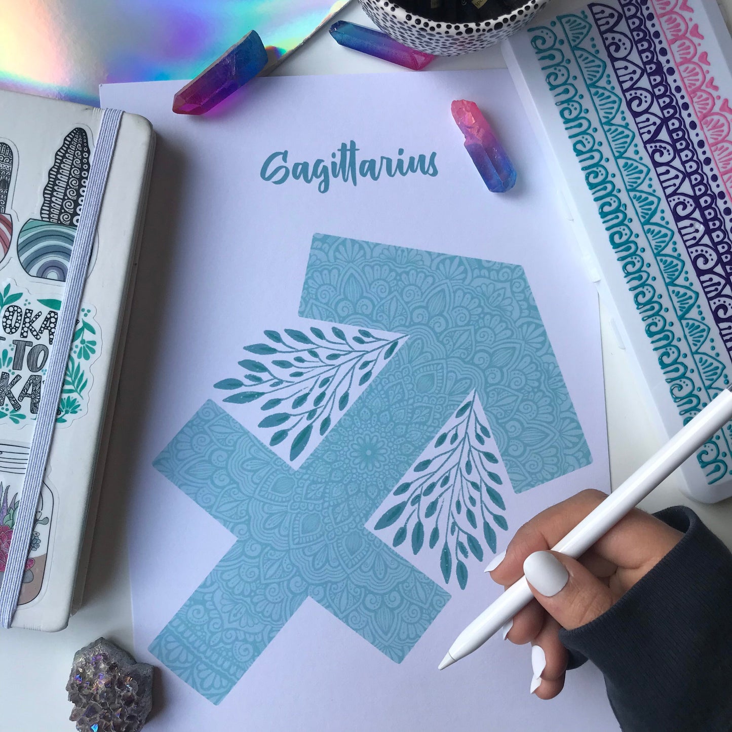 Mandala zodiac signs prints