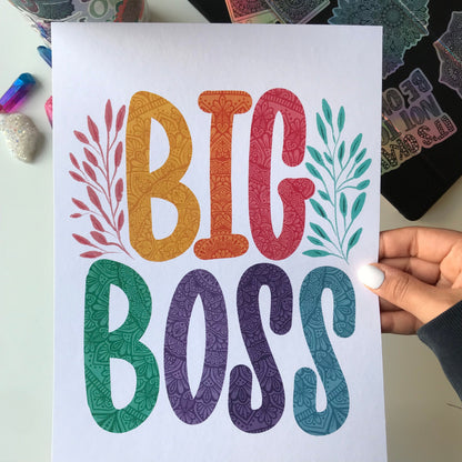 Big boss mandala print