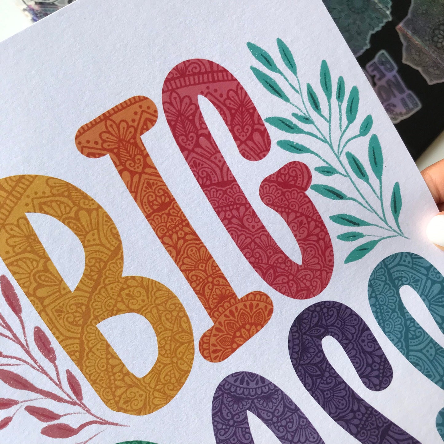 Big boss mandala print