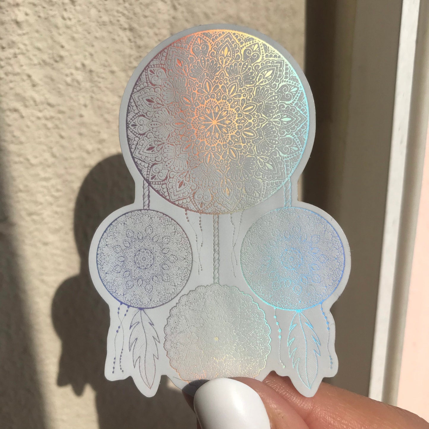 Matte holographic dreamcatcher  sticker