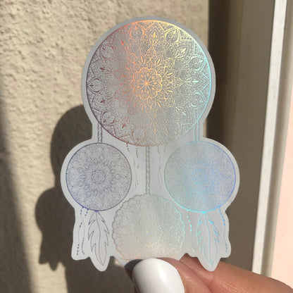 Matte holographic dreamcatcher  sticker