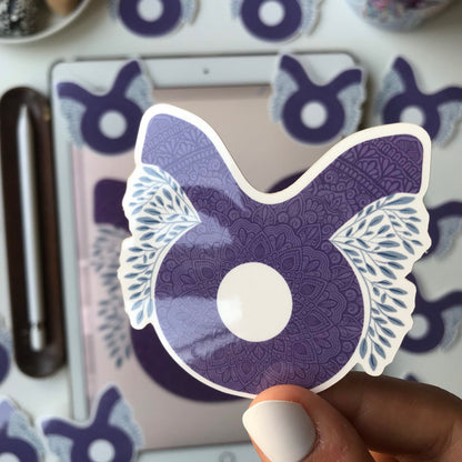 Taurus mandala waterproof sticker