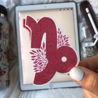 Mandala Capricorn sticker
