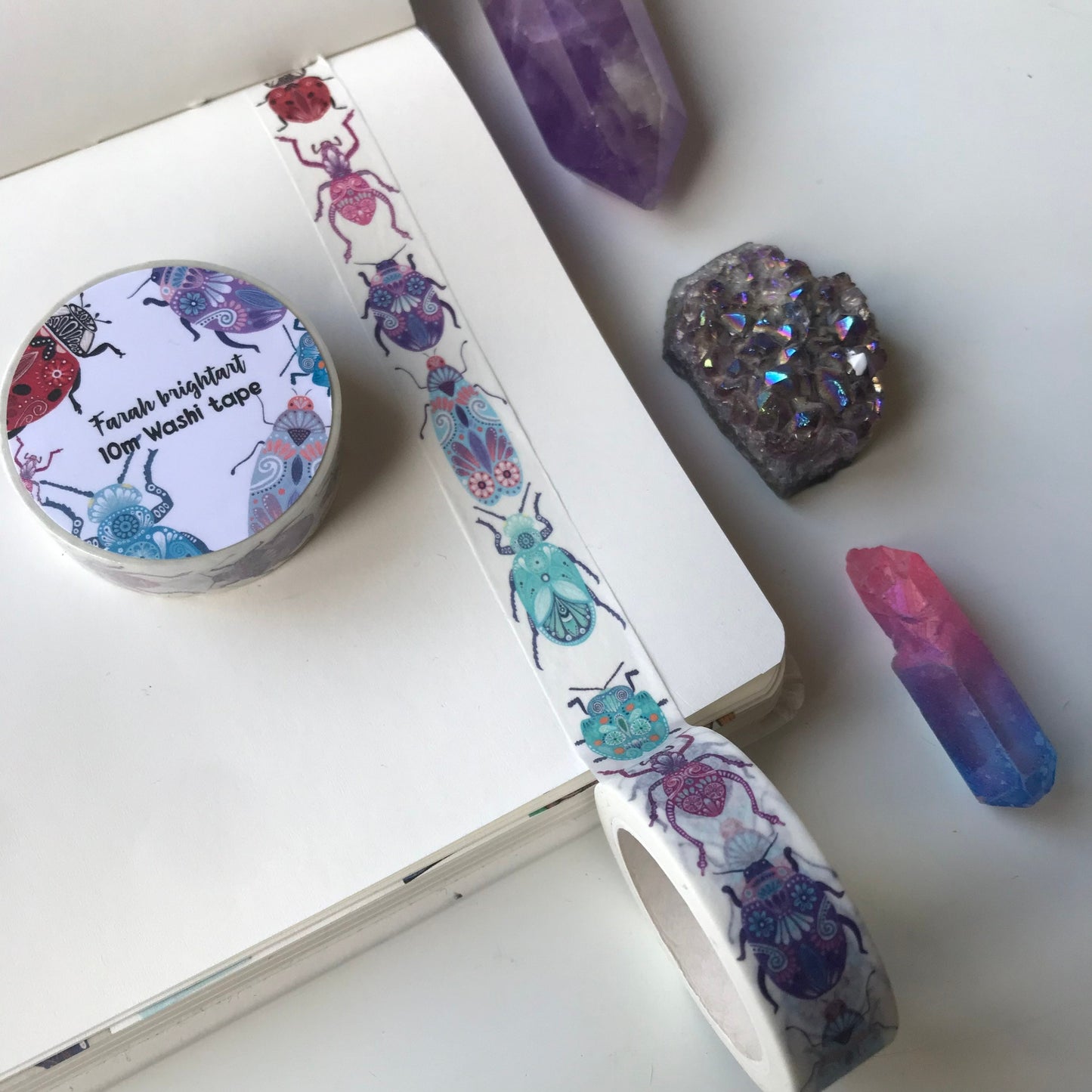 Cute bugs 10mm washi tape