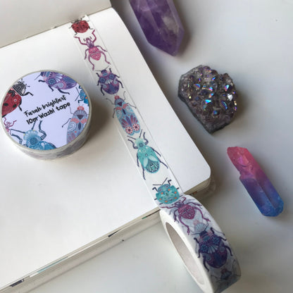 Cute bugs 10mm washi tape