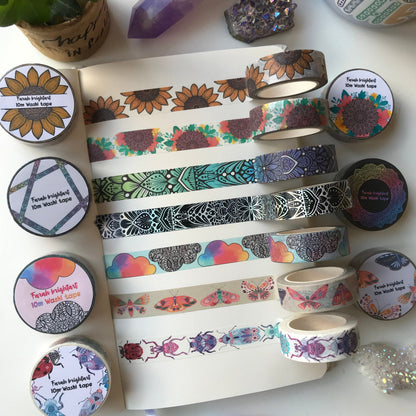 10mm Washi tape pack of 7