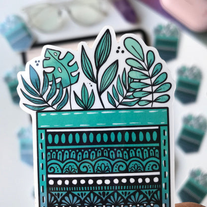 Zentangle plant pocket