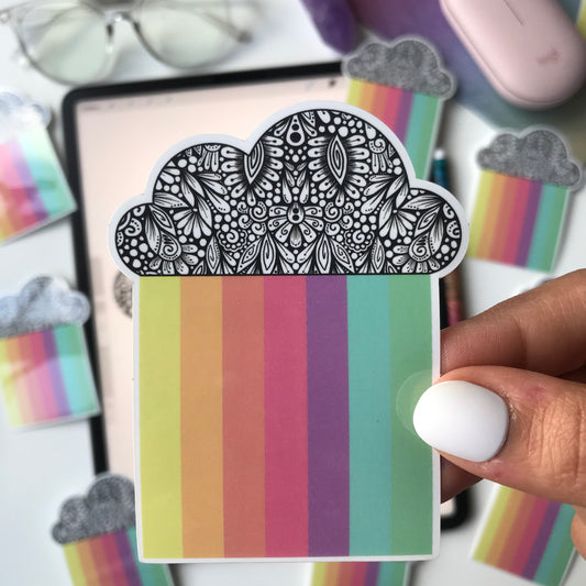 Rainbow cloud zentnagle stickers