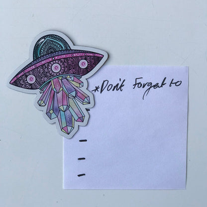 UFO mandala magnet