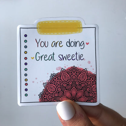 You are doing great mandala magnet