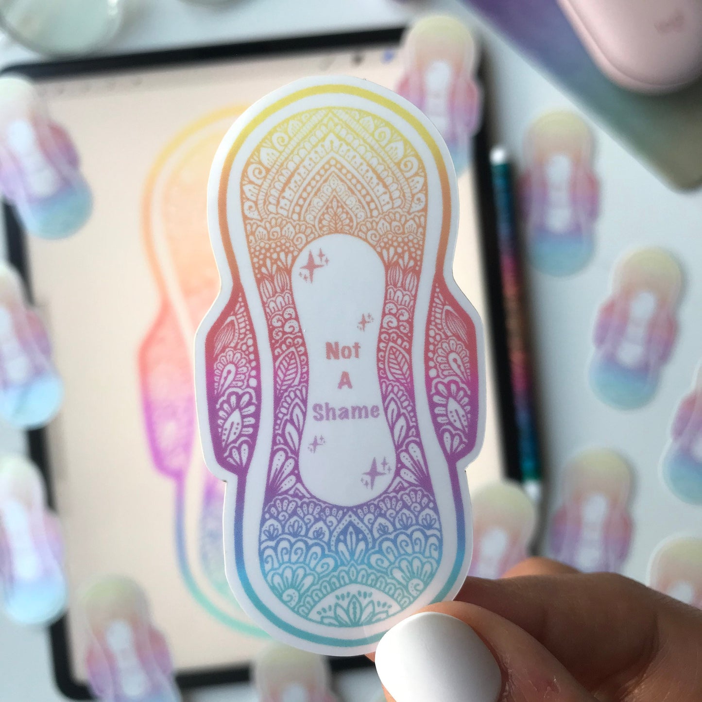 Zentangle pad stickers