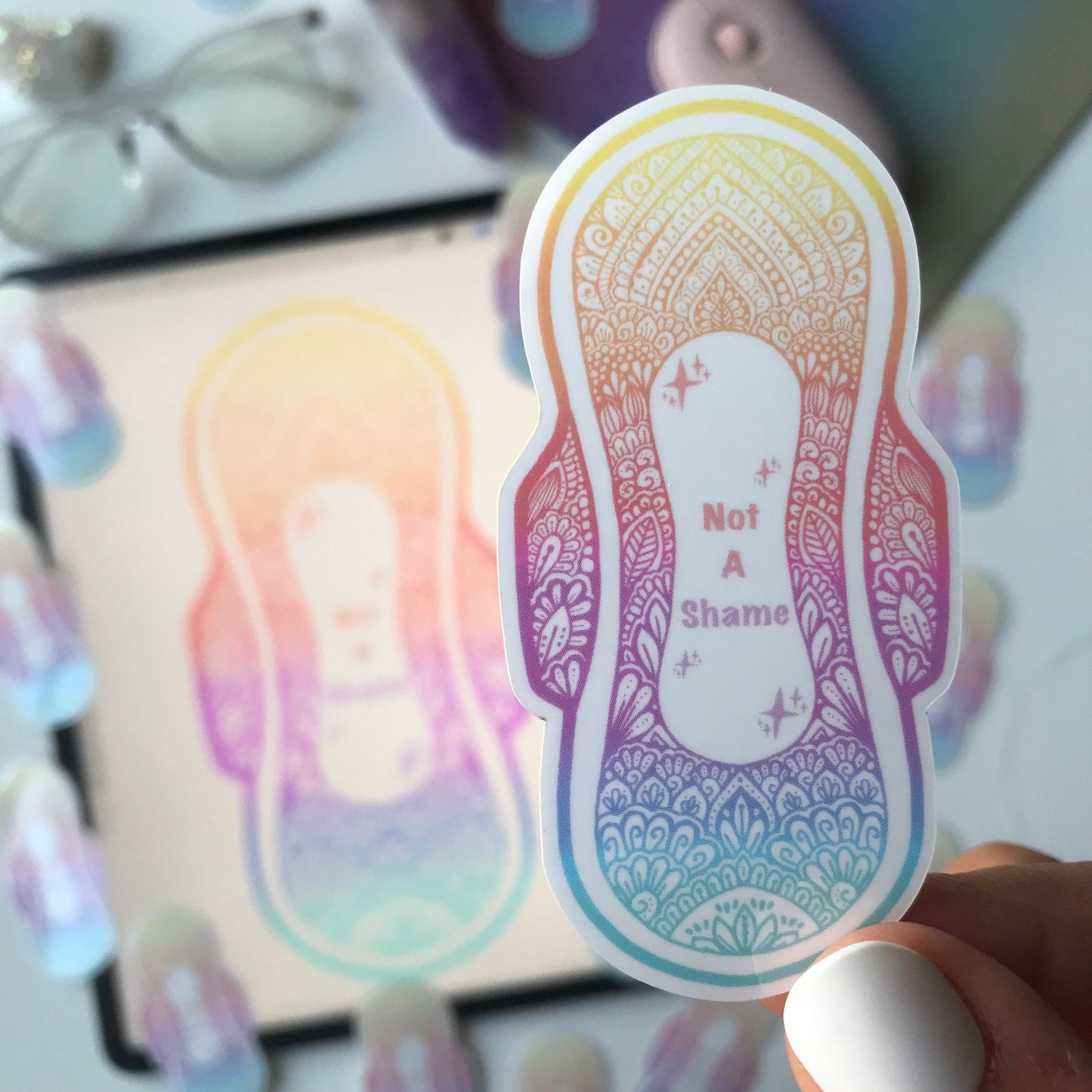 Zentangle pad stickers