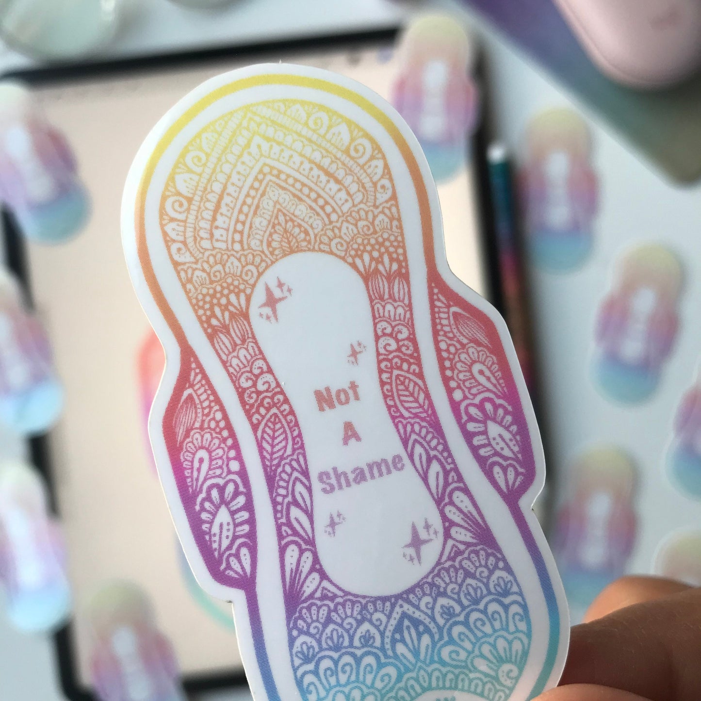 Zentangle pad stickers